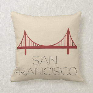 San Francisco Bridge Modern Kissen