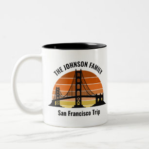 San Francisco Bridge Sonnenuntergang Souvenir Zweifarbige Tasse