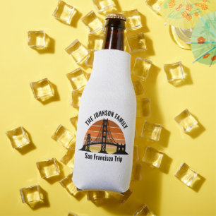 San Francisco Bridge Sunset Custom Souvenir Flaschenkühler