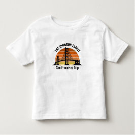 San Francisco Bridge Sunset Custom Trip Kleinkind T-shirt