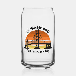 San Francisco Bridge Sunset Custom Trip Souvenir Dosenglas
