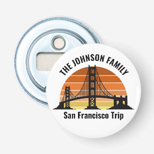 San Francisco Bridge Sunset Custom Trip Souvenir Flaschenöffner