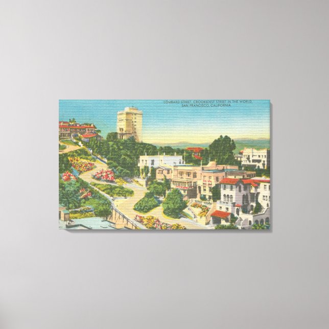 San Francisco, CA 3 Leinwanddruck (Vorderseite)