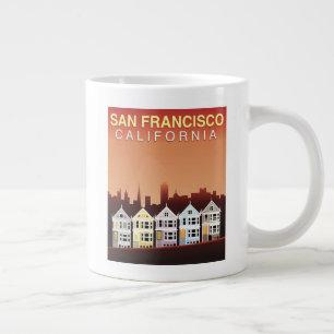 San Francisco, CA  Die gestrichenen Damen Jumbo-Tasse