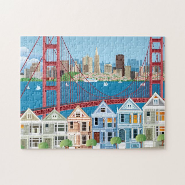 San Francisco, CA | Die Stadt am Meer Puzzle (Horizontal)