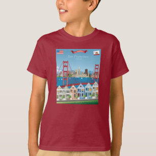 San Francisco, CA   die Stadt durch die Bucht T-Shirt