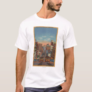 San Francisco, CA - Drahtseilbahnen, die steigen T-Shirt