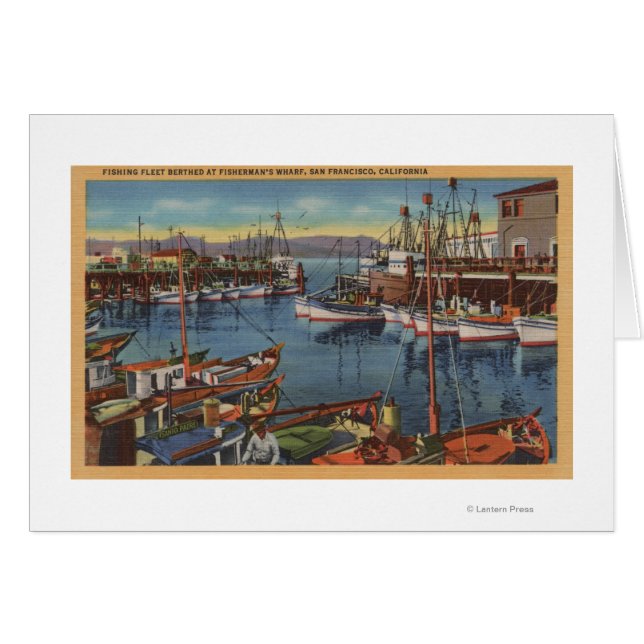 San Francisco, CA-Fischereiflotte bei Fisherman (Vorderseite (Horizontal))