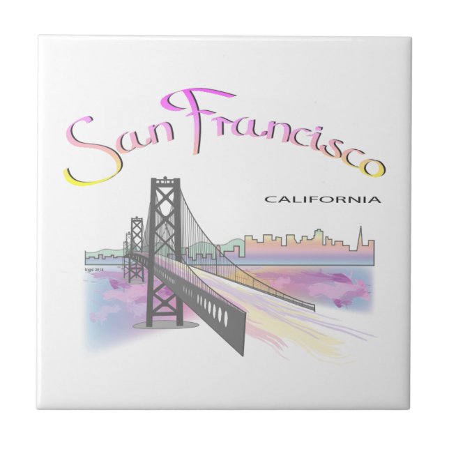 San Francisco, CA Fliese (Vorderseite)