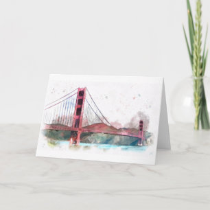 San Francisco, CA - Golden Gate Bridge Card Karte