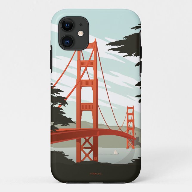 San Francisco, CA - Golden Gate Bridge Case-Mate iPhone Hülle (Rückseite)