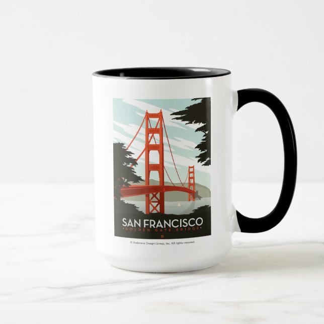 San Francisco, CA - Golden Gate Bridge Tasse (Rechts)