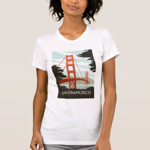 San Francisco, CA - Golden Gate Brücke T-Shirt