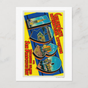 San Francisco, CA - Golden Gate Internat'l Postkarte
