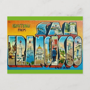 San Francisco CA Grußkarte Postkarte
