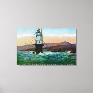 San Francisco, CA Mile Rock Light House Leinwanddruck