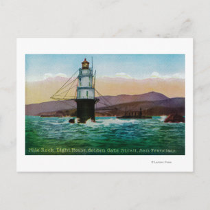 San Francisco, CA Mile Rock Light House Postkarte