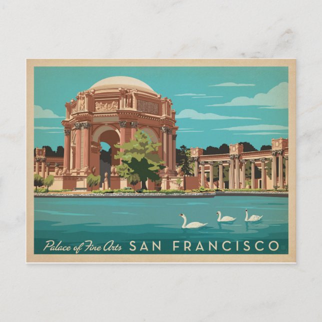 San Francisco, CA - Palace of Fine Arts Postkarte (Vorderseite)