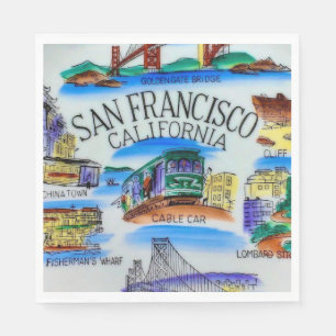 San Francisco CA Party Serviette