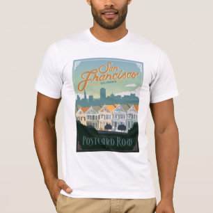San Francisco, CA - Postcard Row T-Shirt