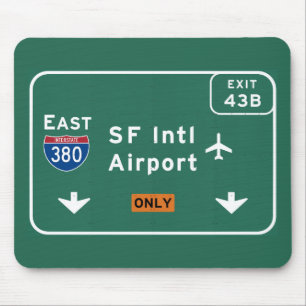 San Francisco CA SFO-Flughafen I-380 E Mousepad
