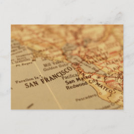 San Francisco, CA Vintage Karte
