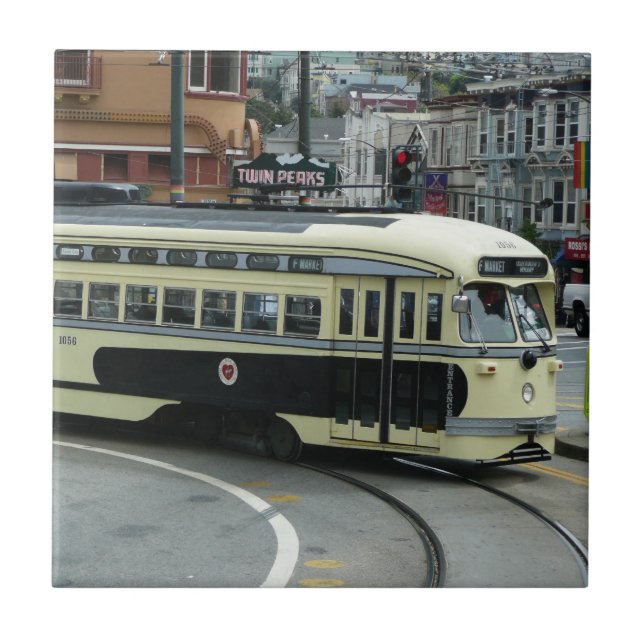San Francisco Cable Car Fliese (Vorderseite)