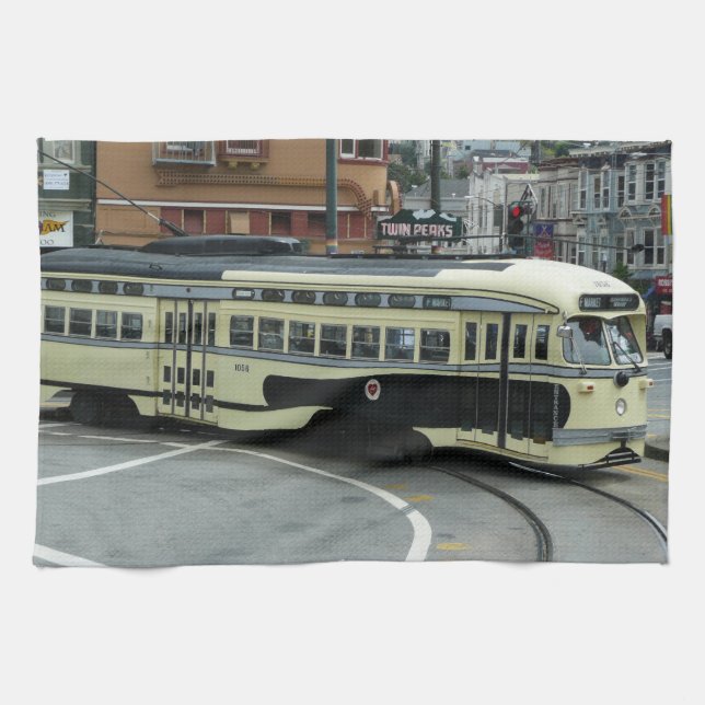 San Francisco Cable Car Geschirrtuch (Horizontal)