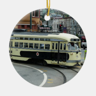 San Francisco Cable Car Keramikornament