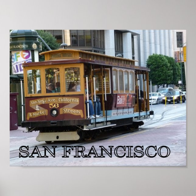 San Francisco Cable Car Poster (Vorne)