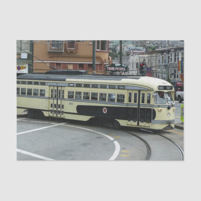 San Francisco Cable Car Seidenpapier (Vorderseite)