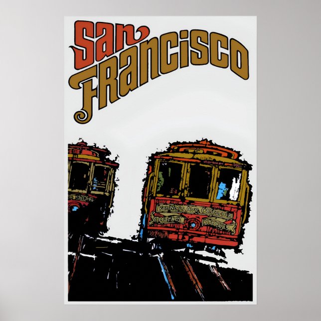 San Francisco Cable Cars Poster (Vorne)