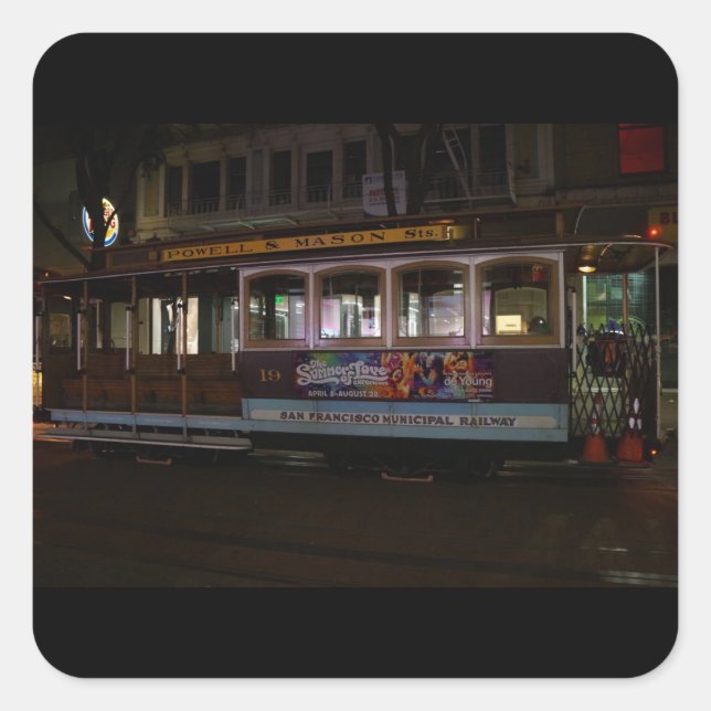 San Francisco Cable Cars Stickers (Vorderseite)