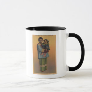 San Francisco, CAChinese Frau u. Baby Tasse