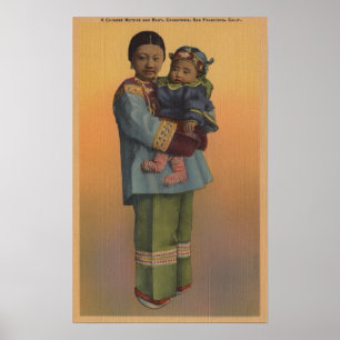 San Francisco, CAChinese Woman & Baby Poster