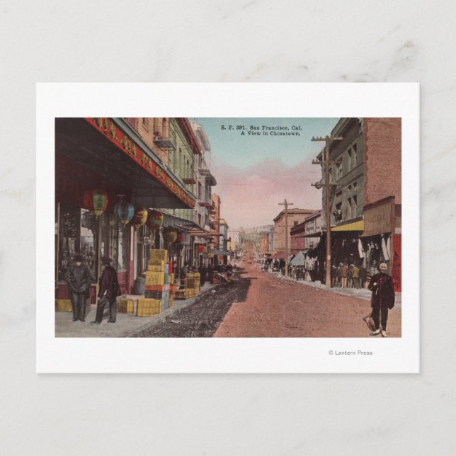San Francisco, CADirt Road View of China Postkarte (Vorderseite)