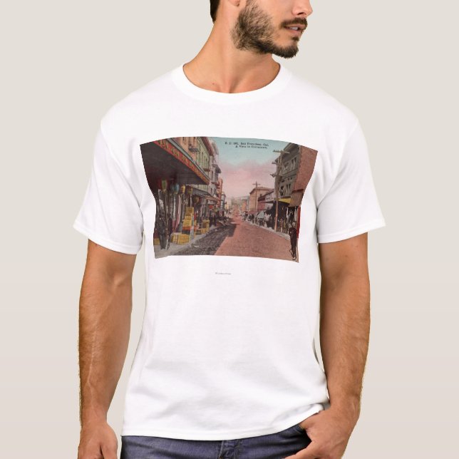 San Francisco, CADirt Straßen-Ansicht von T-Shirt (Vorderseite)