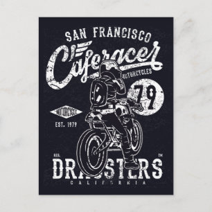 San Francisco Café Racer Motor California Postkarte