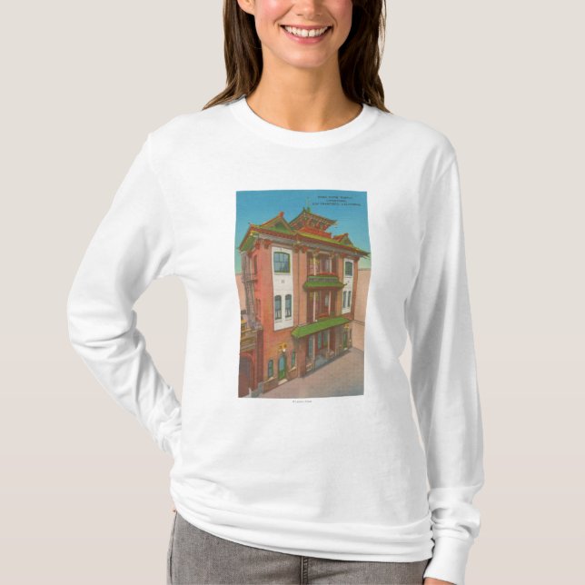 San Francisco, CAKong Chow-Chow Tempel in T-Shirt (Vorderseite)