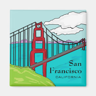 San Francisco Cali golden gate bridge Magnet