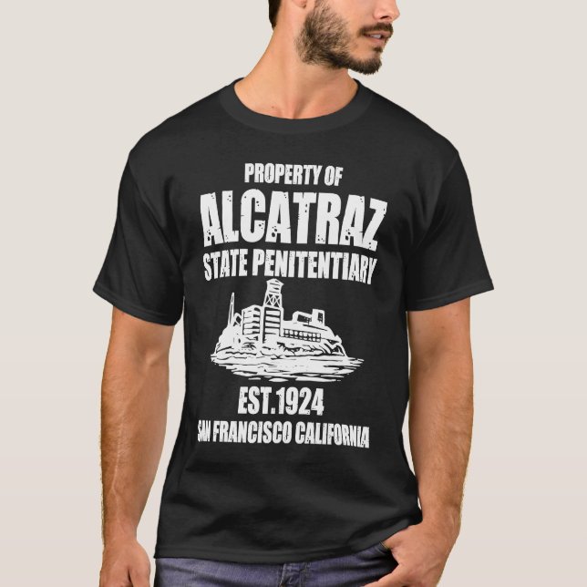 San Francisco California Alcatraz Island T-Shirt (Vorderseite)