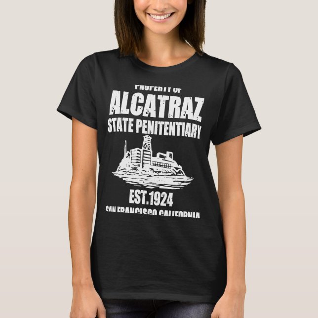 San Francisco California Alcatraz Island T-Shirt (Vorderseite)