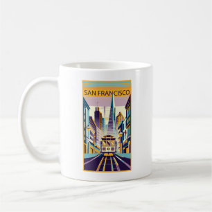 San Francisco California Art Deco Kaffeetasse