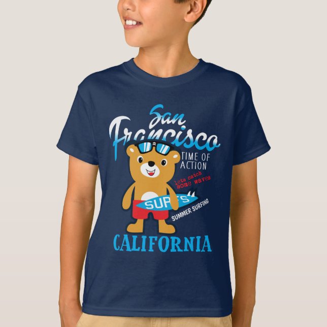 San Francisco California Bear T-Shirt (Vorderseite)