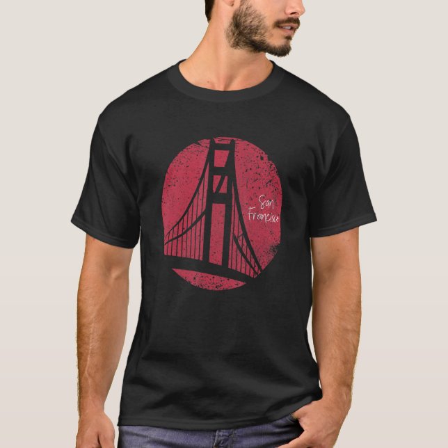 San Francisco California Bridge Cali Usa Tourist D T-Shirt (Vorderseite)
