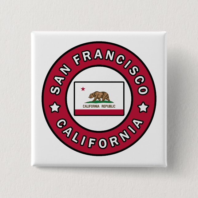 San Francisco California Button (Vorderseite)
