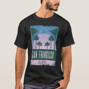 San Francisco California CA Vintag Vaporwave Rette T-Shirt