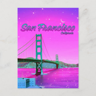 San Francisco California Golden Gate Bridge Postkarte