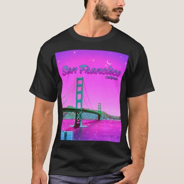 San Francisco California Golden Gate Bridge  T-Shirt (Vorderseite)