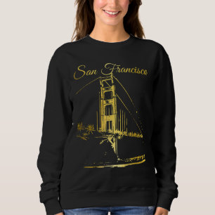 San Francisco California Golden Gate Bridge Vintag Sweatshirt